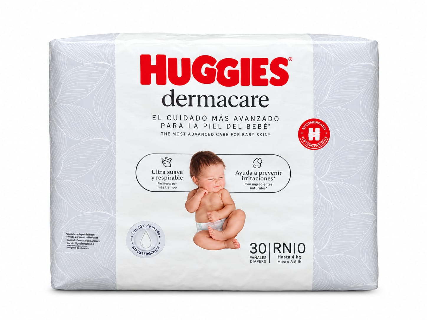 Huggies Dermacare Recien nacido x 30 unidades