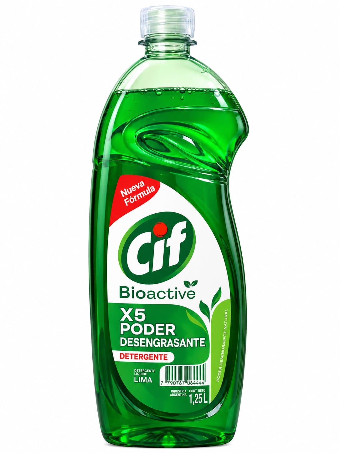 Cif BioActive Detergente X5 poder Desengrasante 1.25L